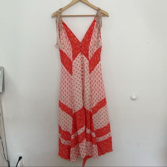 Rebecca Taylor Block Print Maxi Dress - Picture 4 of 11